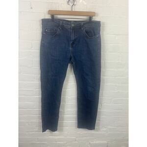 Liverpool Men's Slim Fit Straight Leg Denim Jeans Stretch Cotton Blue Size 36